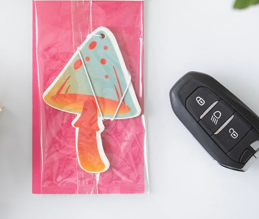 Toadstool Floral Scented Air Freshener Car Fragrance Accessories Spring Summer Driver Gifts