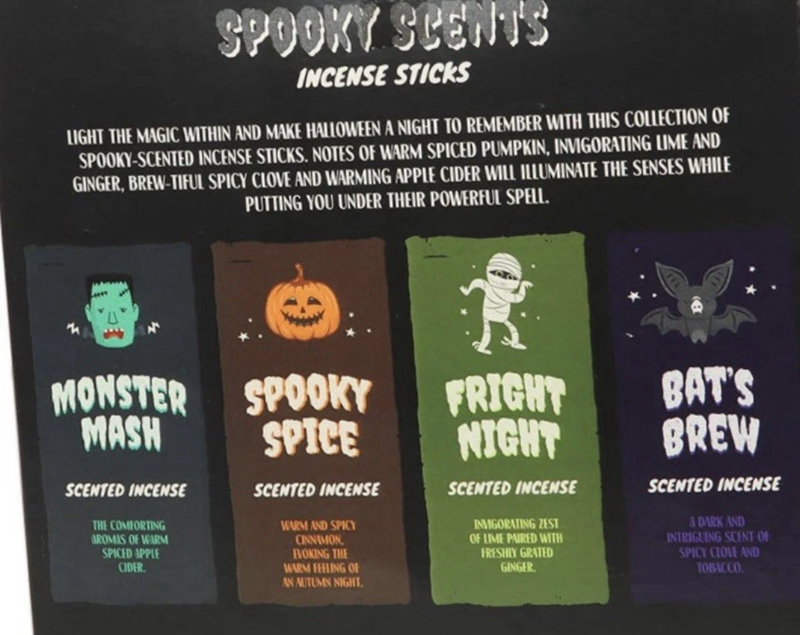 Spooky Scents Spiced Apple Incense Stick Halloween Party Home Fragrance Gift Set
