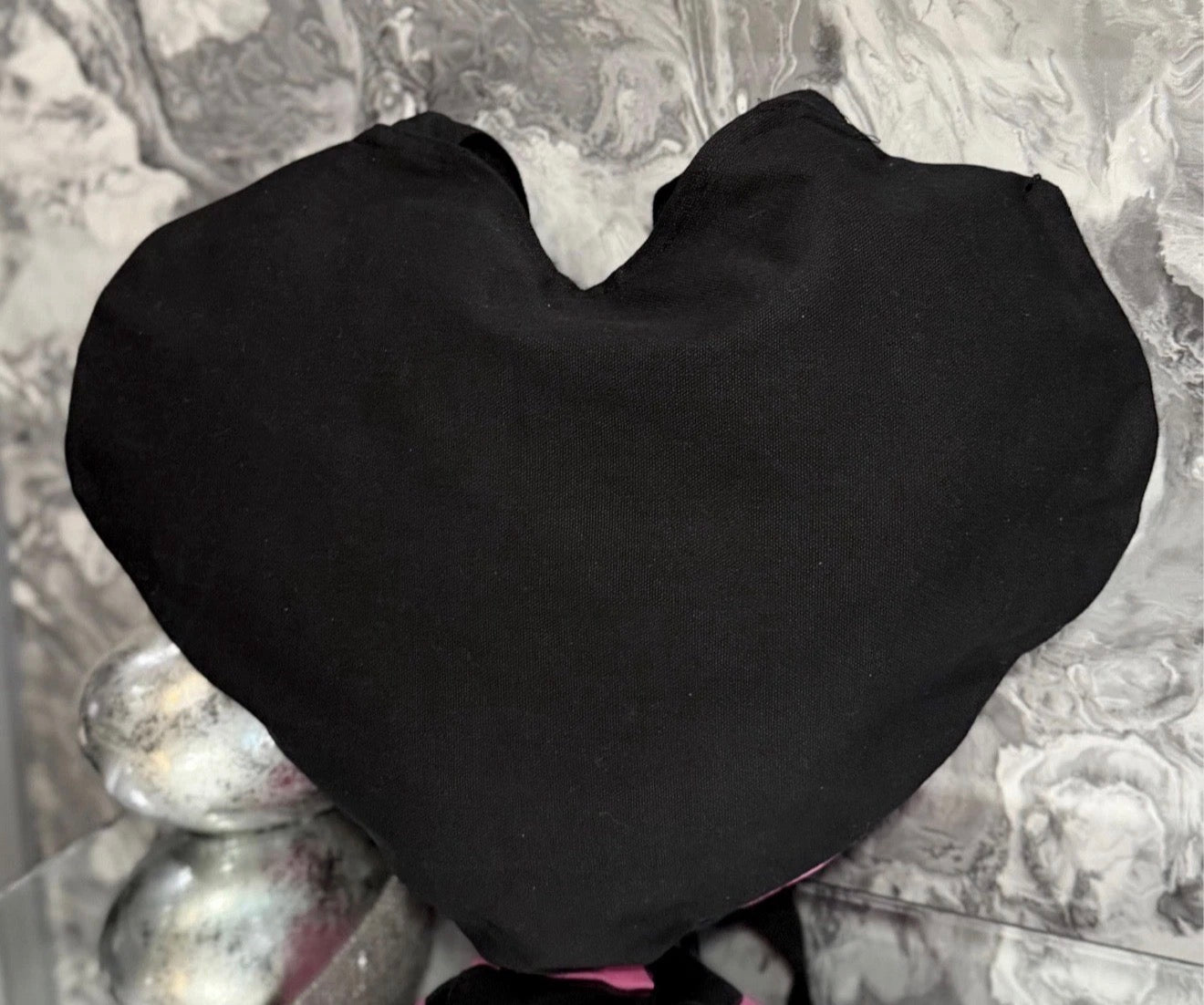 Pink Flame Heart Tote Bag Y2K Gothic Aesthetic Canvas Reusable Shopping Eco Gift
