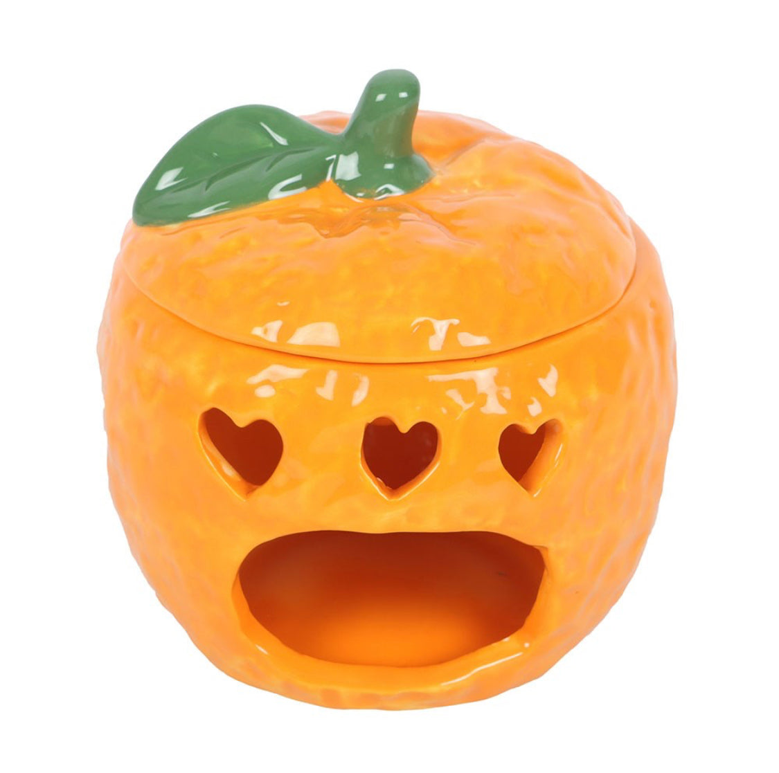 Orange Oil Burner Wax Melt Warmer Juicy Fruit Ornament Summer Decor Garden Gifts