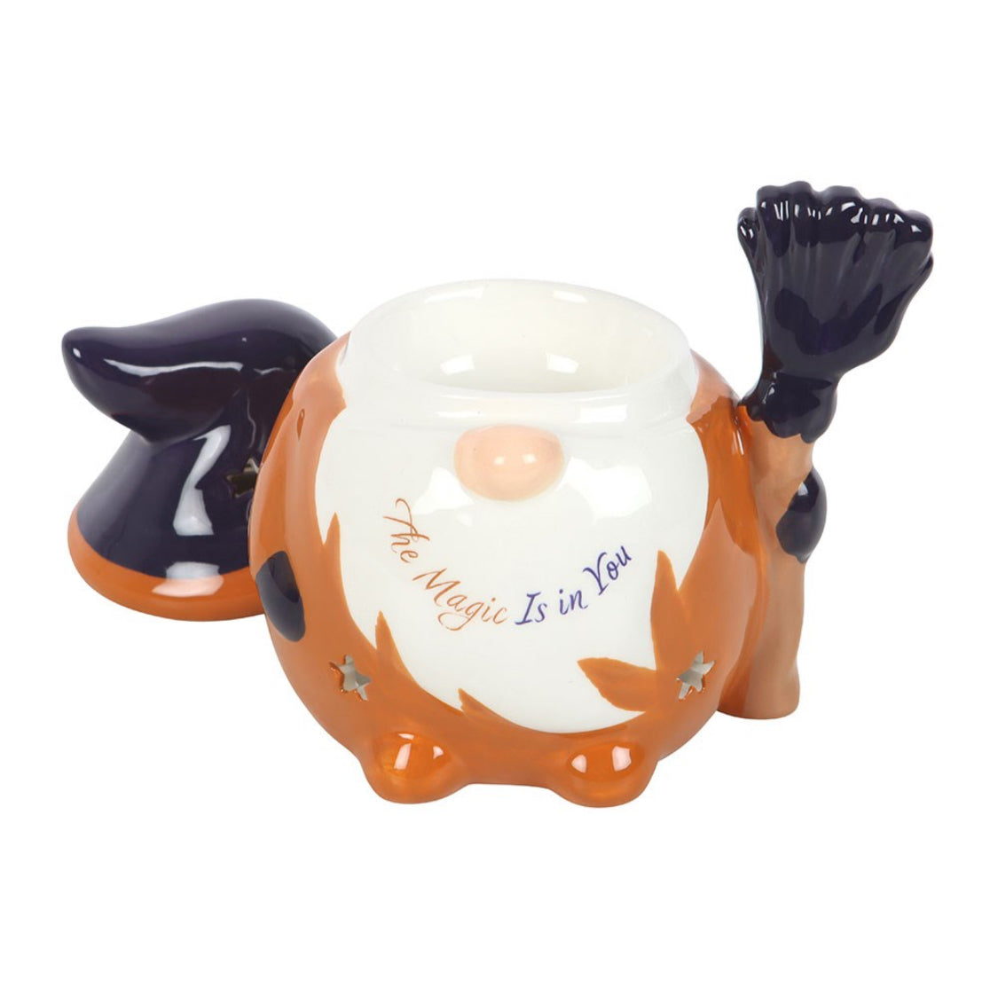 Autumn Wizard Gonk Oil Burner Wax Melt Warmer Halloween Home Decor Magical Gifts