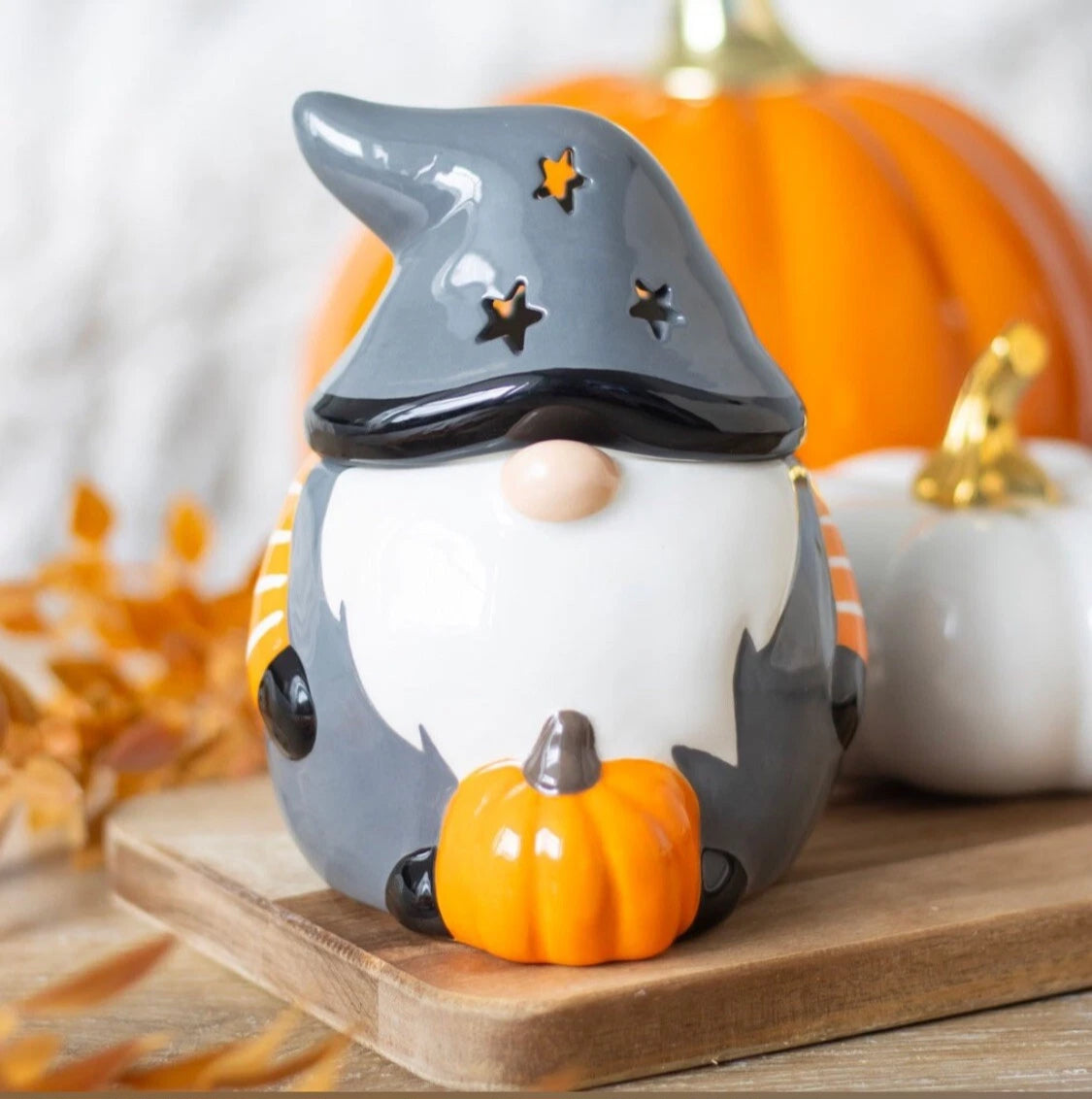 Autumn Gonk Gnome Home Fragrance Oil Burner Wax Melt Warmer Halloween Decor Gift