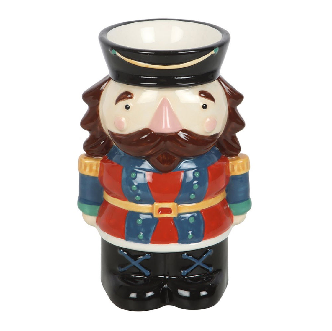 Christmas Nutcracker Soldier Oil Burner Wax Melt Warmer Festive Home Decor Traditional Gifts