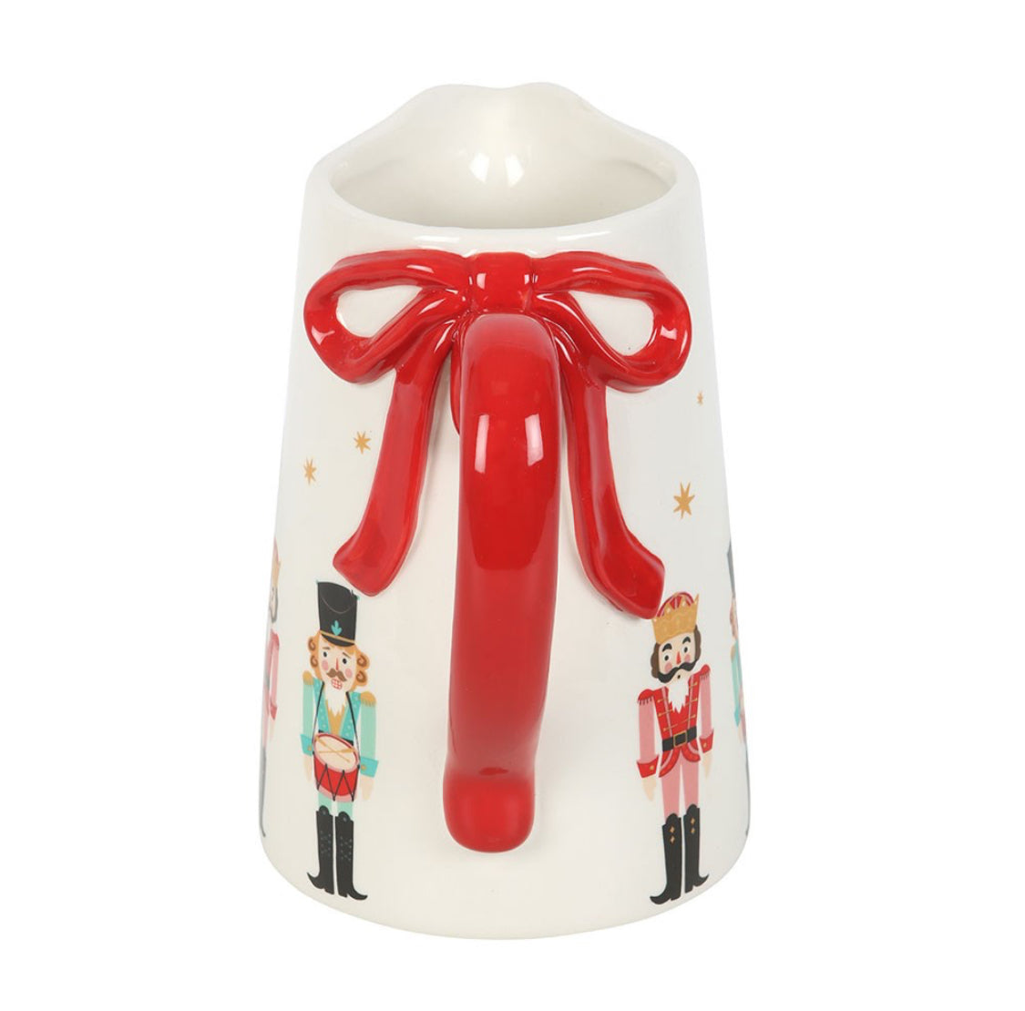 Christmas Nutcracker Soldier Print Ceramic Flower Jug Festive Kitchen Decor Gifts