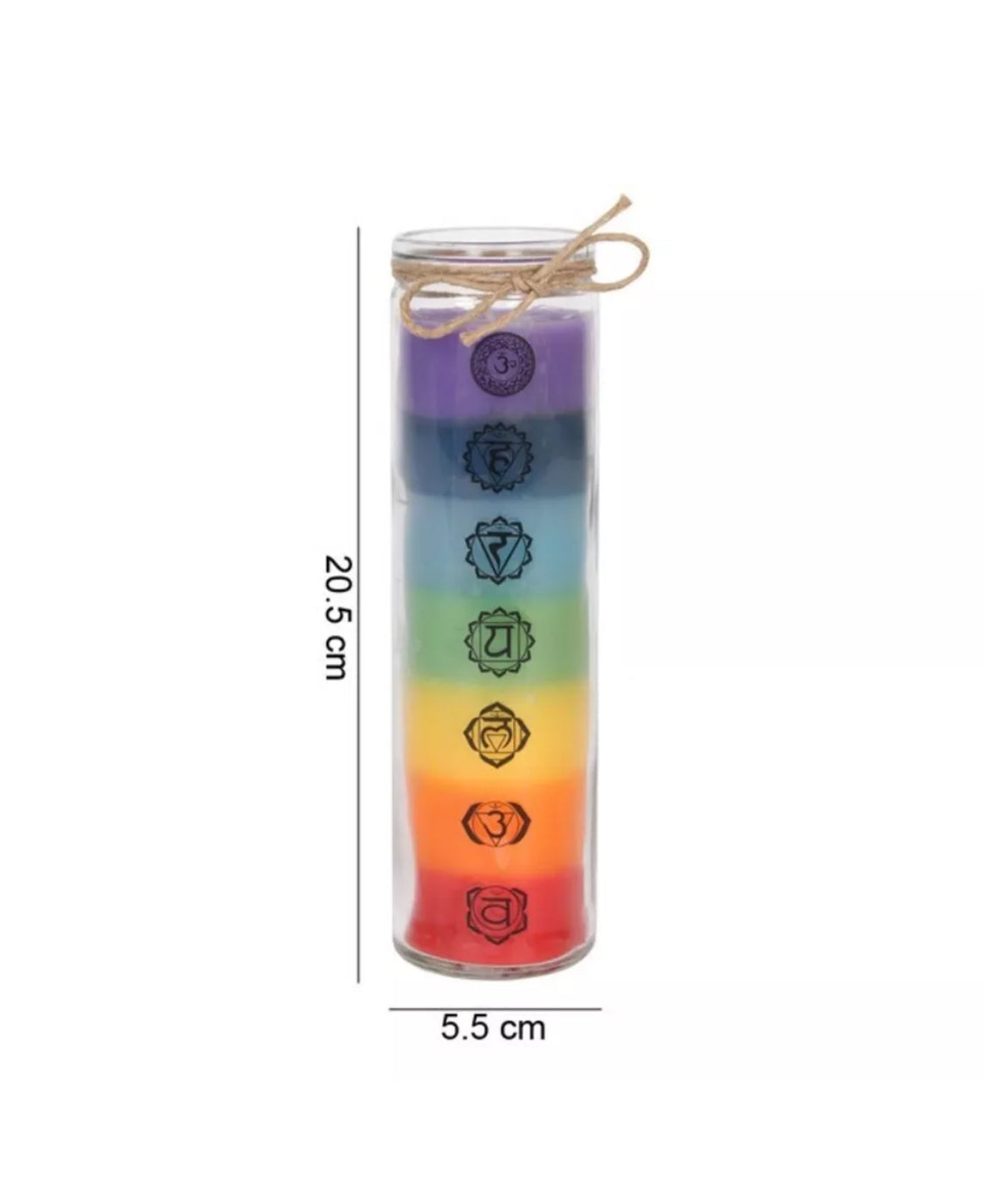 Seven 7 Chakras Tube Candle Home Fragrance Decor Yoga Reiki Wellbeing Meditation Positivity Gifts