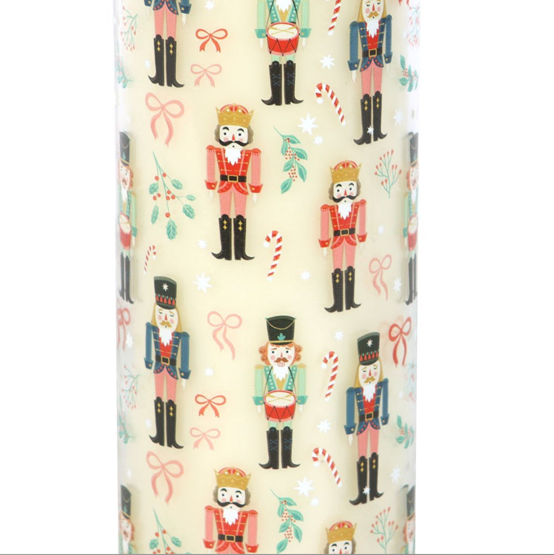 21cm Christmas Nutcracker Festive Spice Scented Tube Candle Home Fragrance Gift