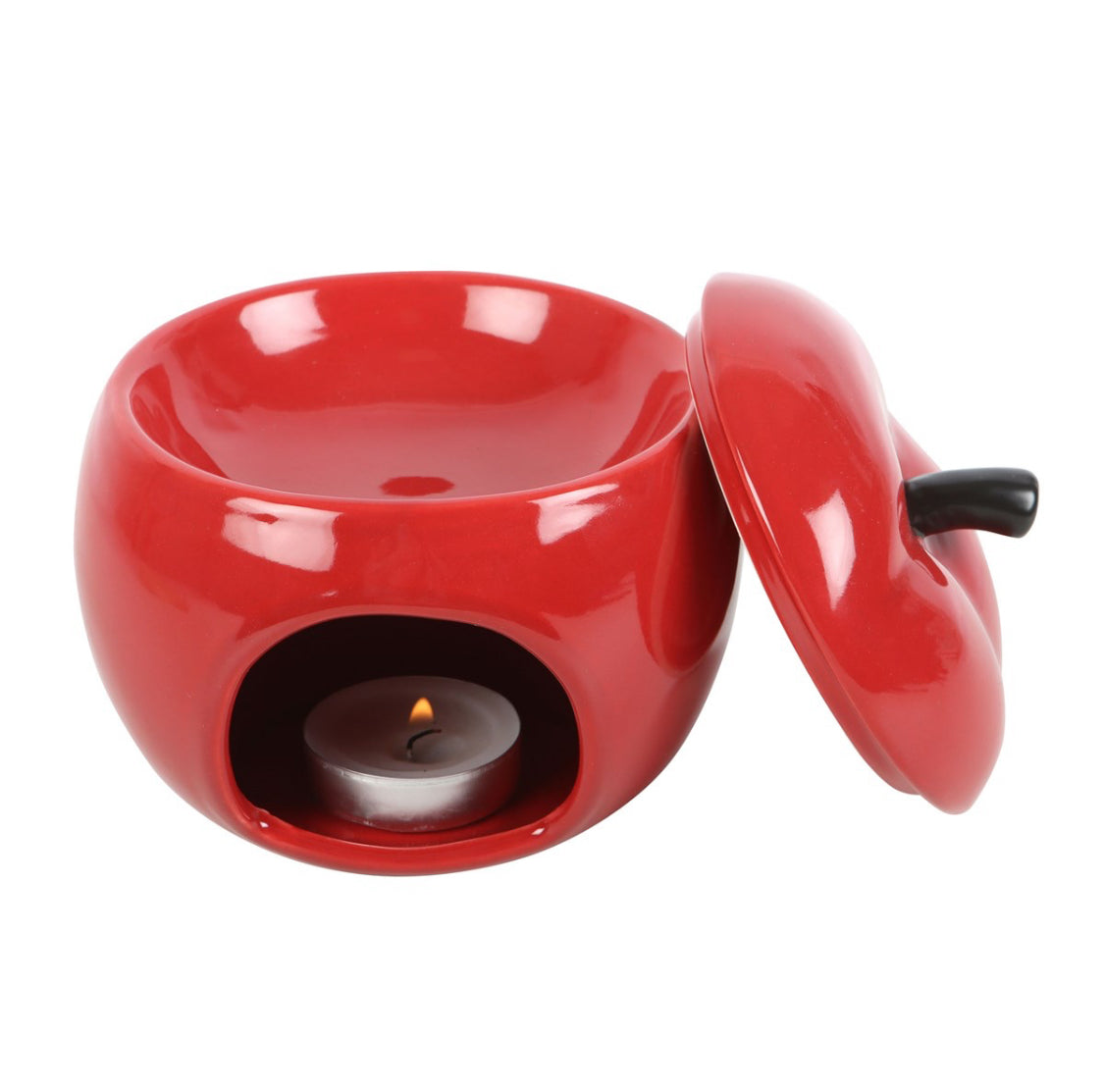 Red Apple Oil Burner Wax Melt Warmer, Great Teacher Gift, Ornament or Decorative Garden Gift