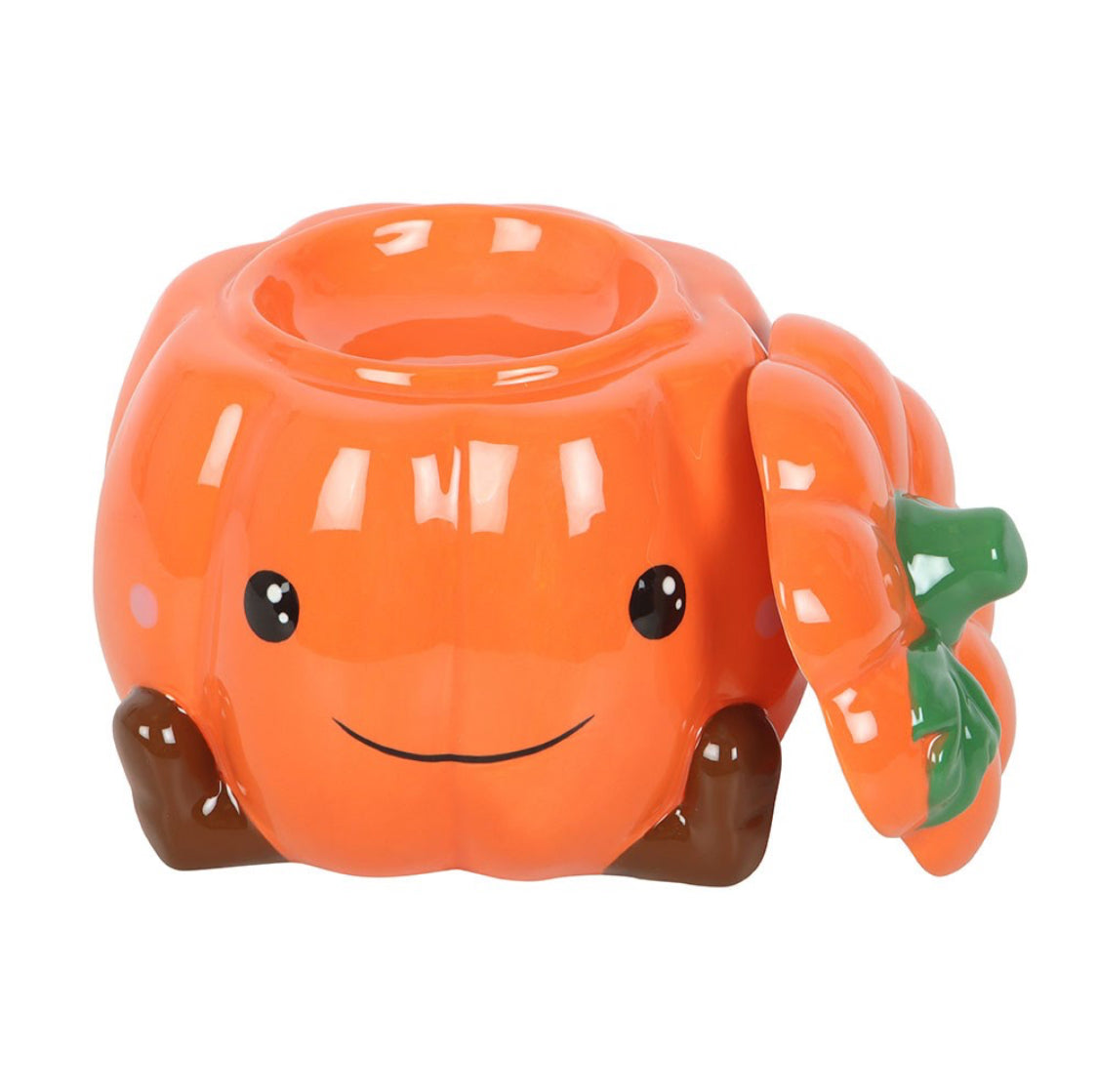 Cute Pumpkin Character Oil Burner Wax Melt Warmer, Halloween Home Decor Ornament, Autumn Gifts