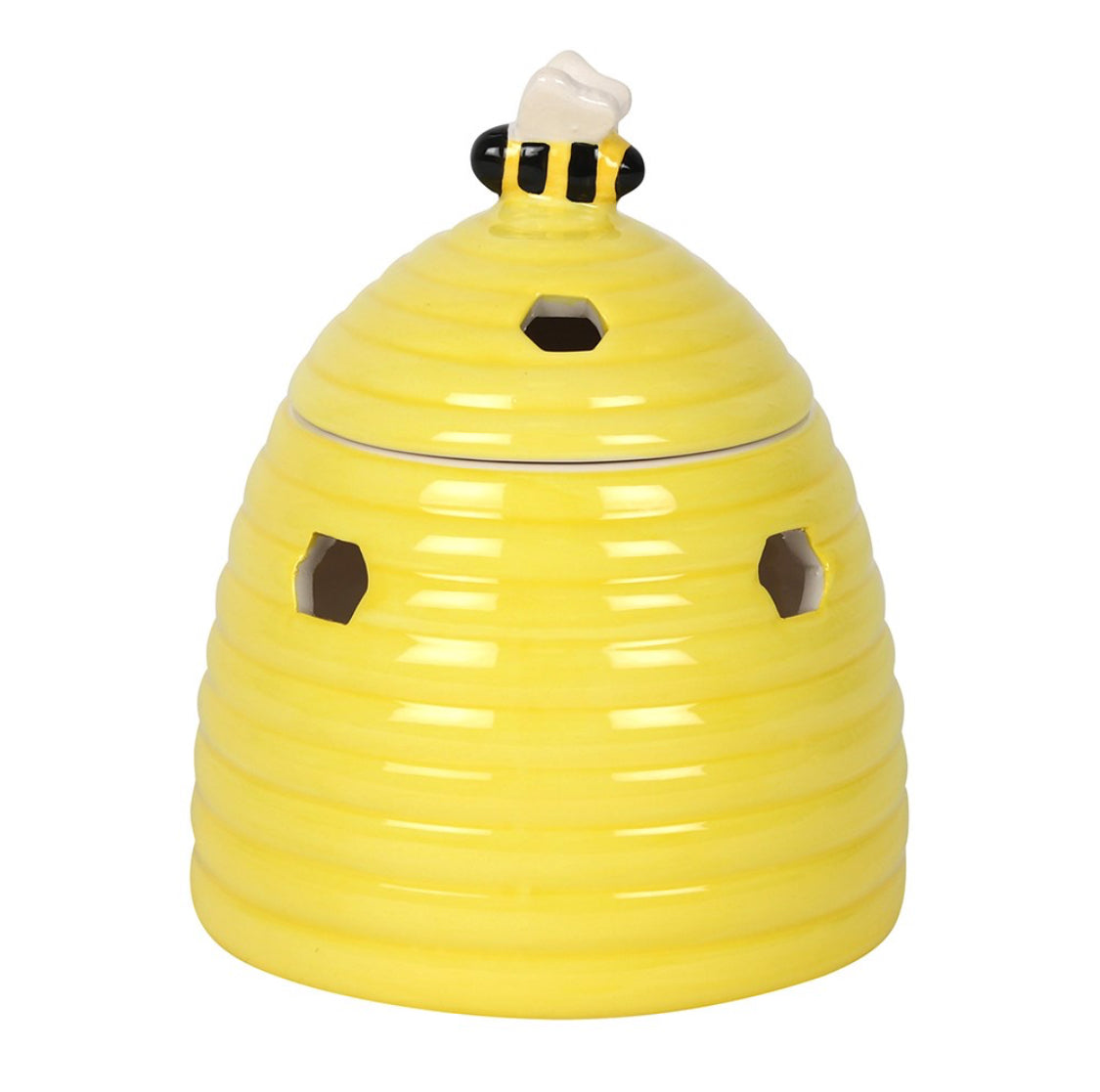 Sunshine Yellow Beehive Oil Burner Wax Melt Warmer Spring Bee Theme Ornament Decor Garden Gifts