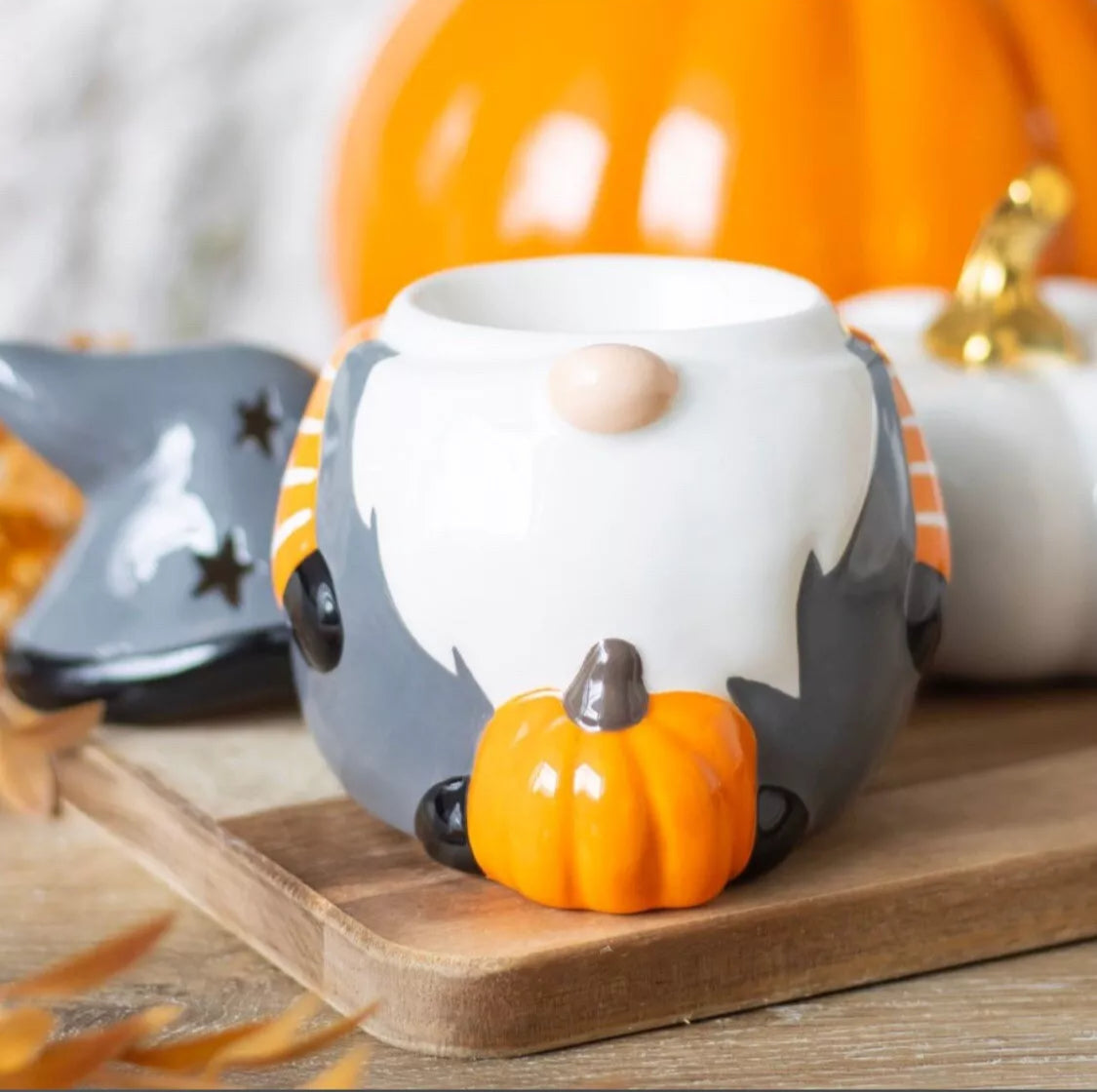 Autumn Gonk Gnome Home Fragrance Oil Burner Wax Melt Warmer Halloween Decor Gift