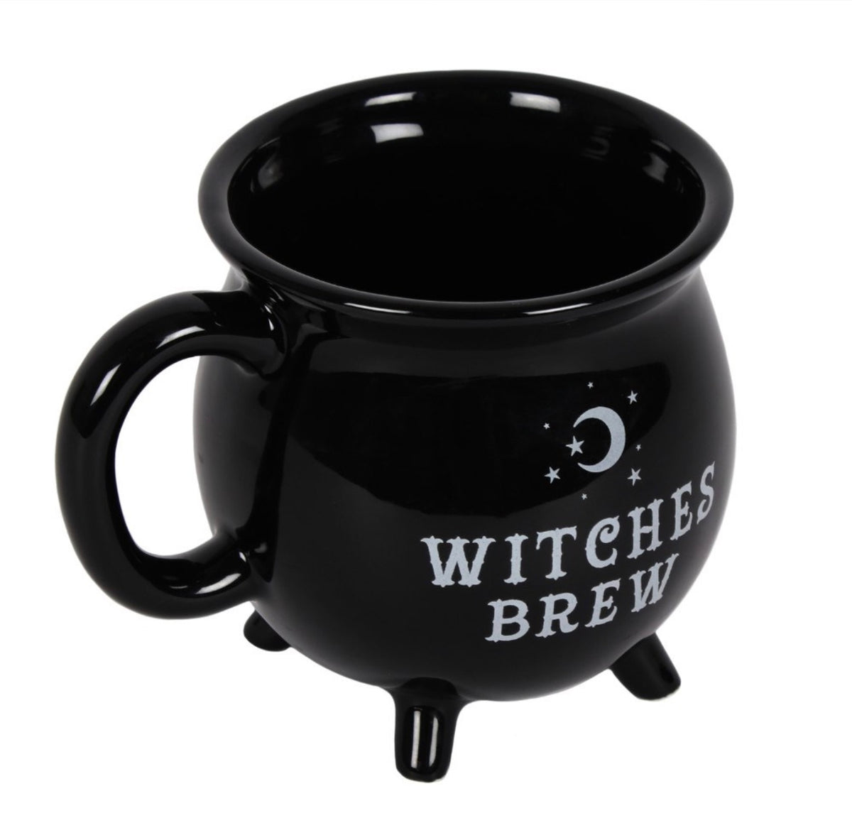 Witches Brew Black Cauldron Mug – Gothic Halloween Cup