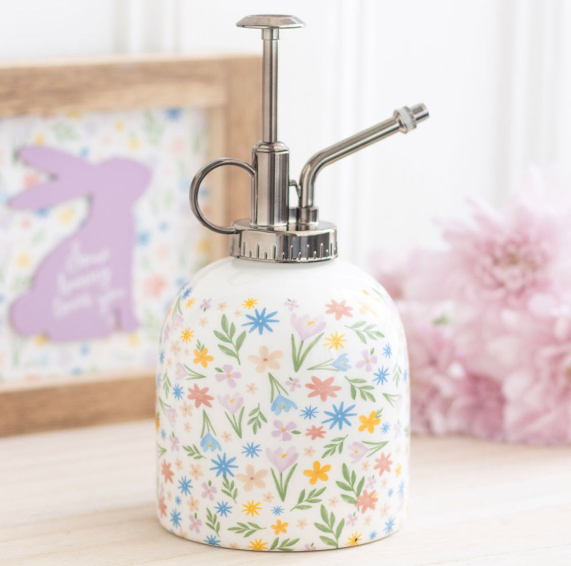 Spring Floral Plant Mister Water Spray Bottle Indoor Garden Watering