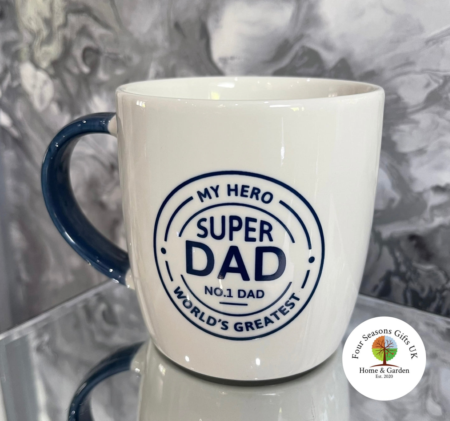 My Hero Super Dad Ceramic Coffee Tea Mug Cup Fathers Day Birthday Christmas Gift