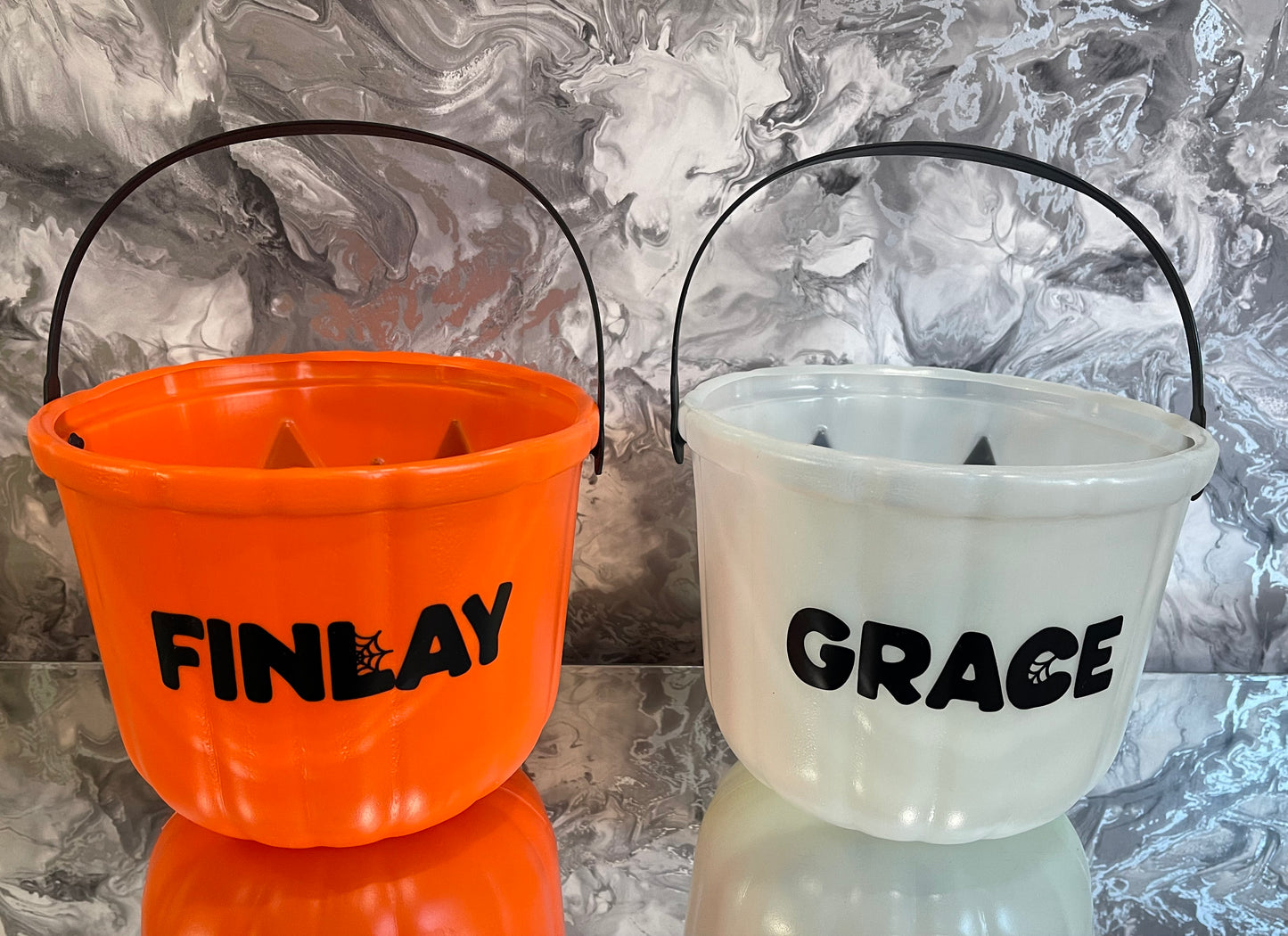 Halloween Pumpkin Personalised Children’s Trick or Treat Sweet Bucket , Happy Halloween Party Favours Accessory Gifts