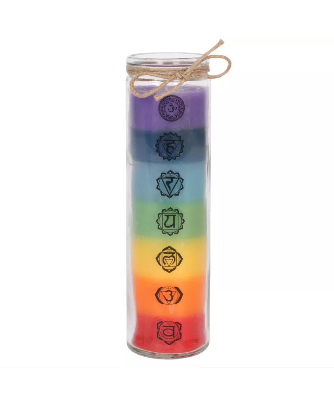 Seven 7 Chakras Tube Candle Home Fragrance Decor Yoga Reiki Wellbeing Meditation Positivity Gifts