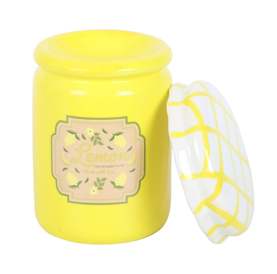 Lemon Curd Jam Jar Oil Burner Wax Melt Warmer Ornament Summer Decor Garden Gifts