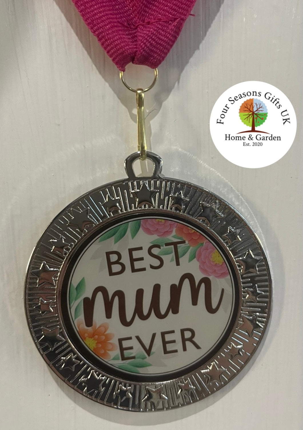 Mothers Day Medal, Best Mummy Nanna Ever, 70mm Large Medal with Ribbon, Unique Mum Gift , Grandma Gift, Mothers Day Keepsake Novelty Gift