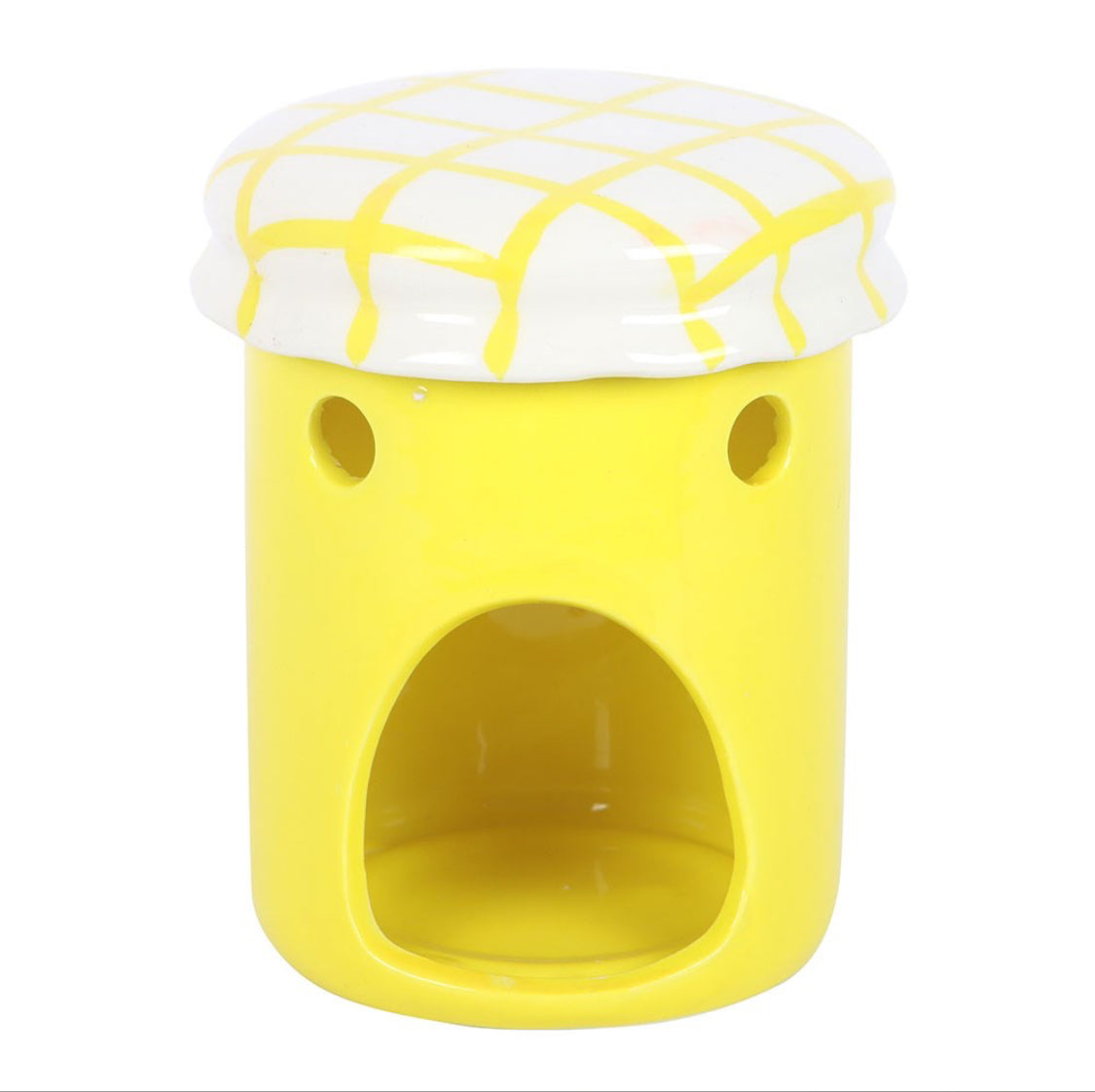Lemon Curd Jam Jar Oil Burner Wax Melt Warmer Ornament Summer Decor Garden Gifts