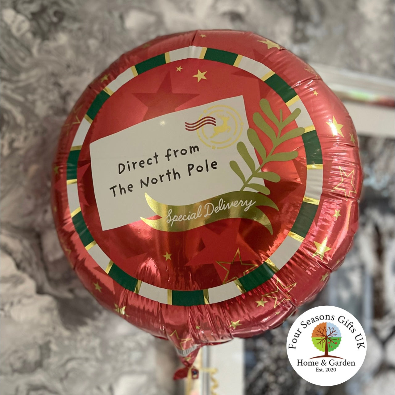Personalised Elf Arrival House Gift Box Set Including Personalised Special Delivery Helium Balloon - Local Collection Only From Coventry.