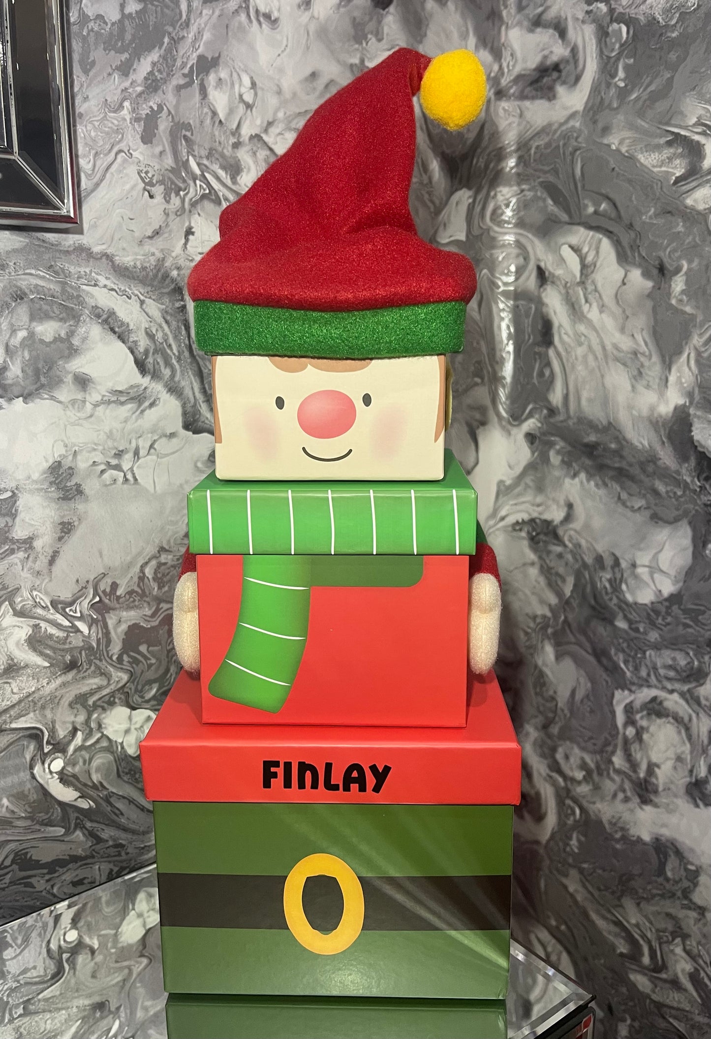 Personalised Christmas Character Stacking Gift Box Set