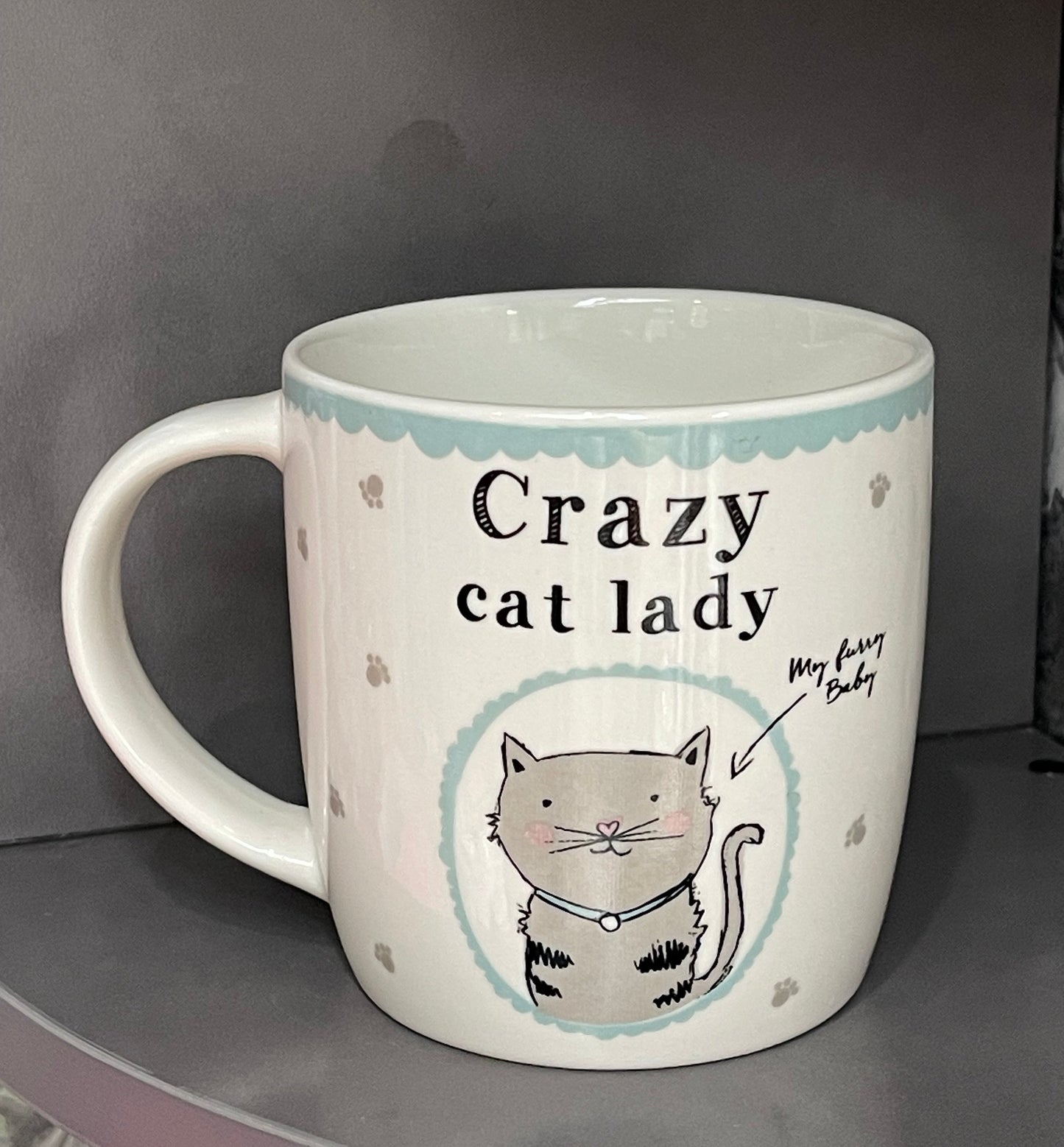 Crazy Cat Lady Mug – Funny Cat Lover Gift | My Furry Baby Design