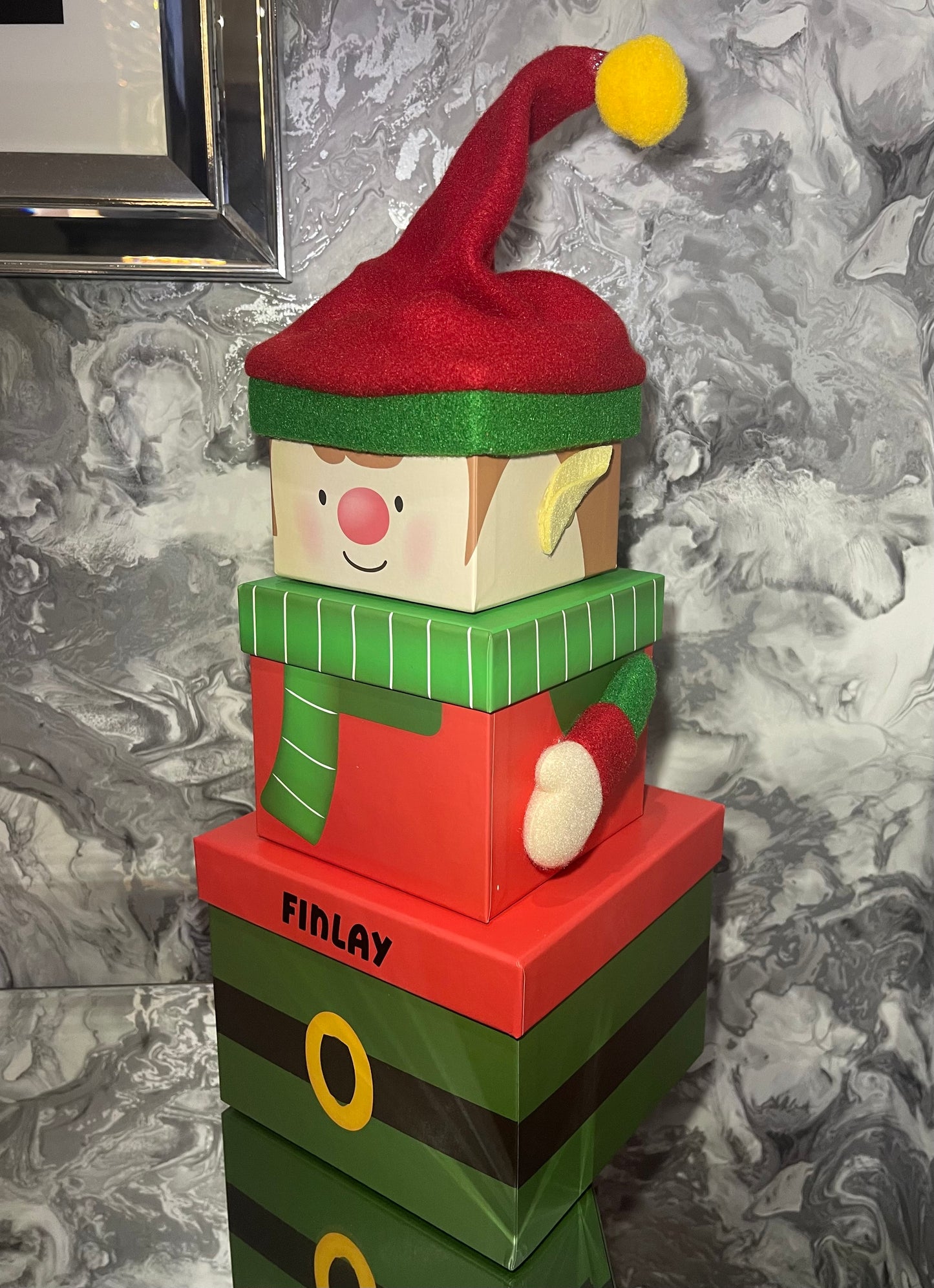 Personalised Christmas Character Stacking Gift Box Set