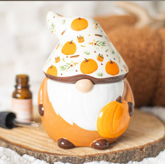 Autumn Pumpkin Gonk Gnome Oil Burner Wax Melt Warmer Halloween Home Decor Gifts