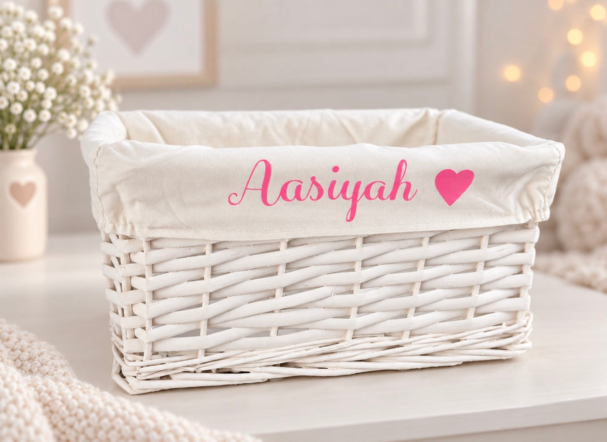 Personalised Baby Storage Basket – Small, Medium or Large