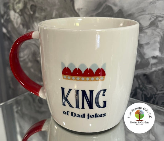 King Of Dad Jokes Ceramic Coffee Tea Mug Cup Fathers Day Birthday Novelty Gifts