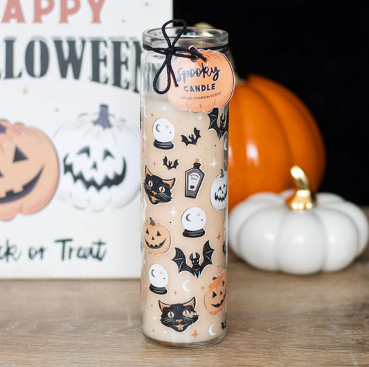 Pumpkin Scented Tube Candle Home Fragrance Autumn Halloween Ornament Decor Gifts