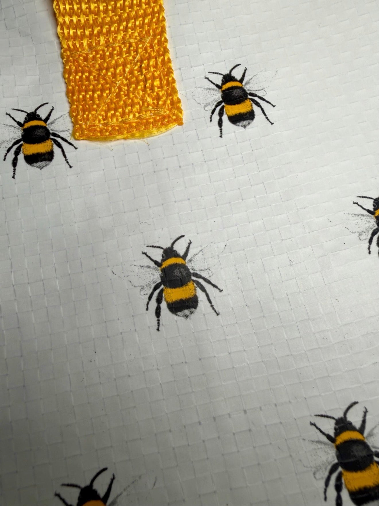 Bee Print Insulated Lunch Bag Made from Recycled Plastic | Reusable Lunch Tote | Eco Friendly Gift | Lunch Bag for Work School Picnics