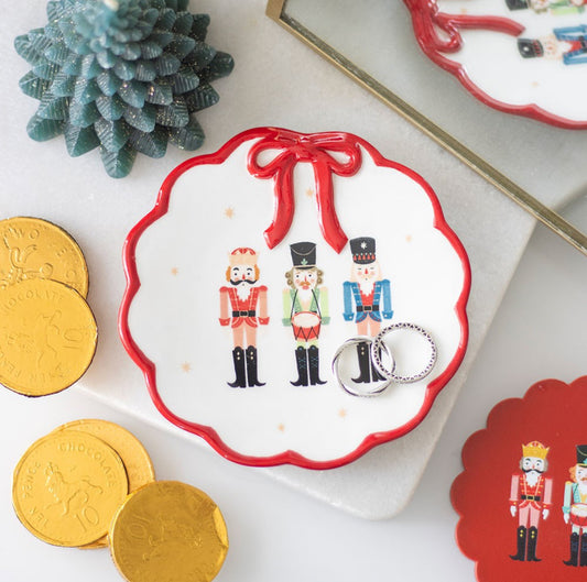 Christmas Nutcracker Soldier Jewellery Trinket Dish Key Holder Ornament Festive Gifts For Friends