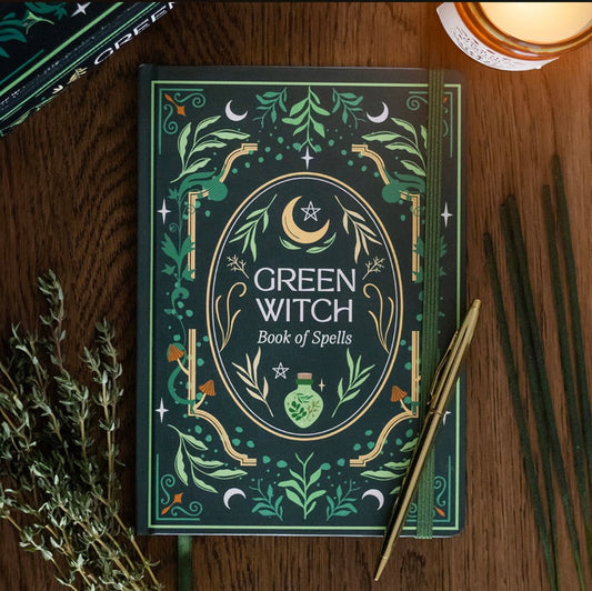 Green Witch Book of Spells A5 Hardback Notebook – Botanical Journal