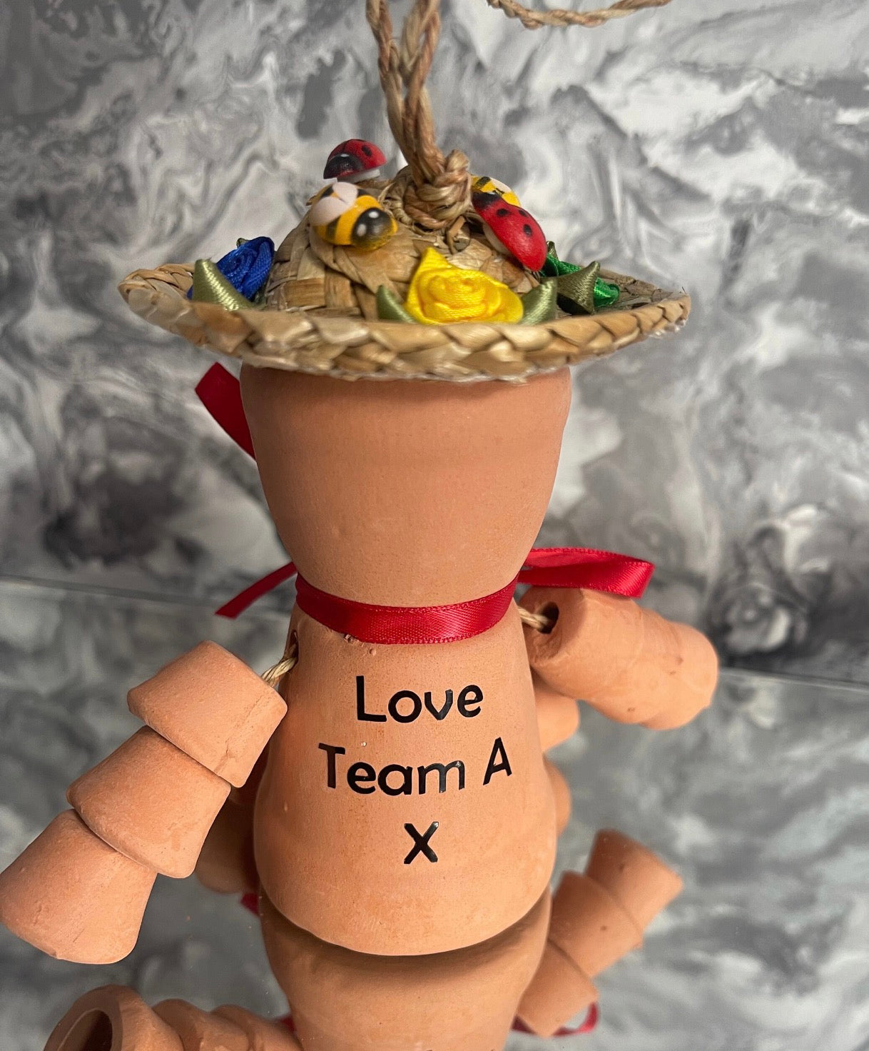 Personalised Terracotta Plant Pot People: Flowerpot Man or Lady Garden Ornaments Happy Retirement, Birthday Keepsake Gift