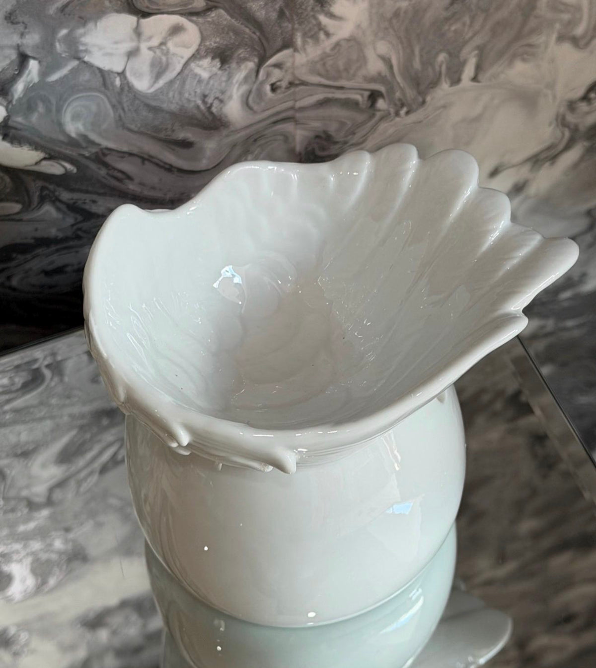 Angel Wing Oil Burner, Memorial Gift, Remembrance Keepsake, Ceramic Wax Melt Burner, Bereavement Gift