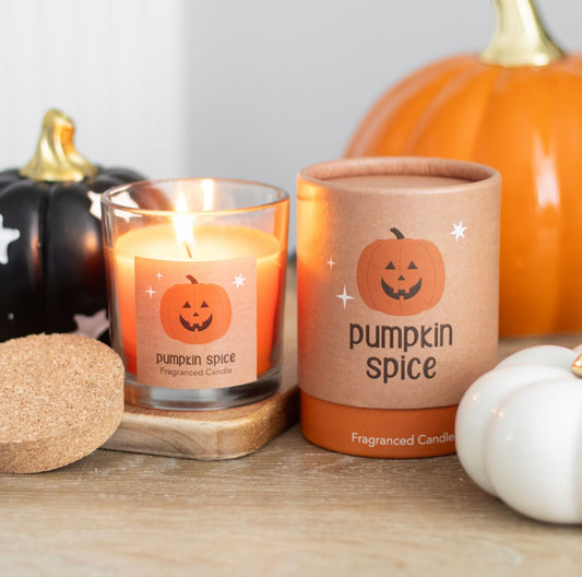 Pumpkin Spice Scented Candle Home Fragrance Autumn Halloween Ornament Decor Gift