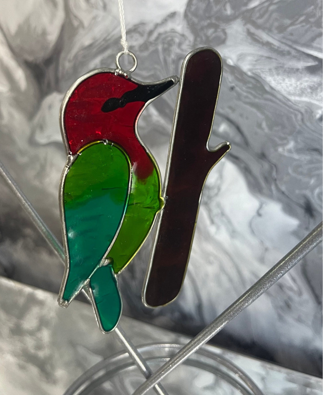 Woodpecker Bird Suncatcher Wind Spinner Light Catcher Window or Garden Hanging decoration