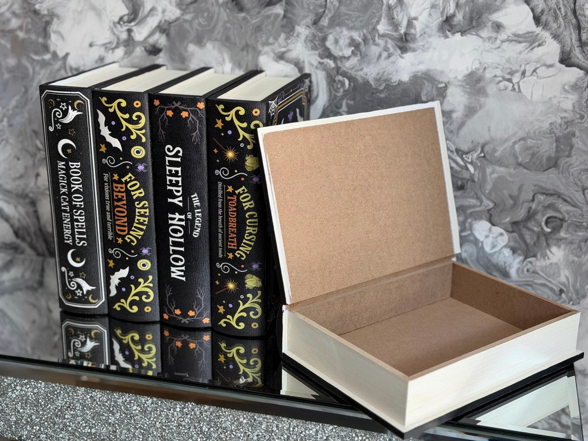 Halloween Book Storage Box – Gothic Secret Book Décor
