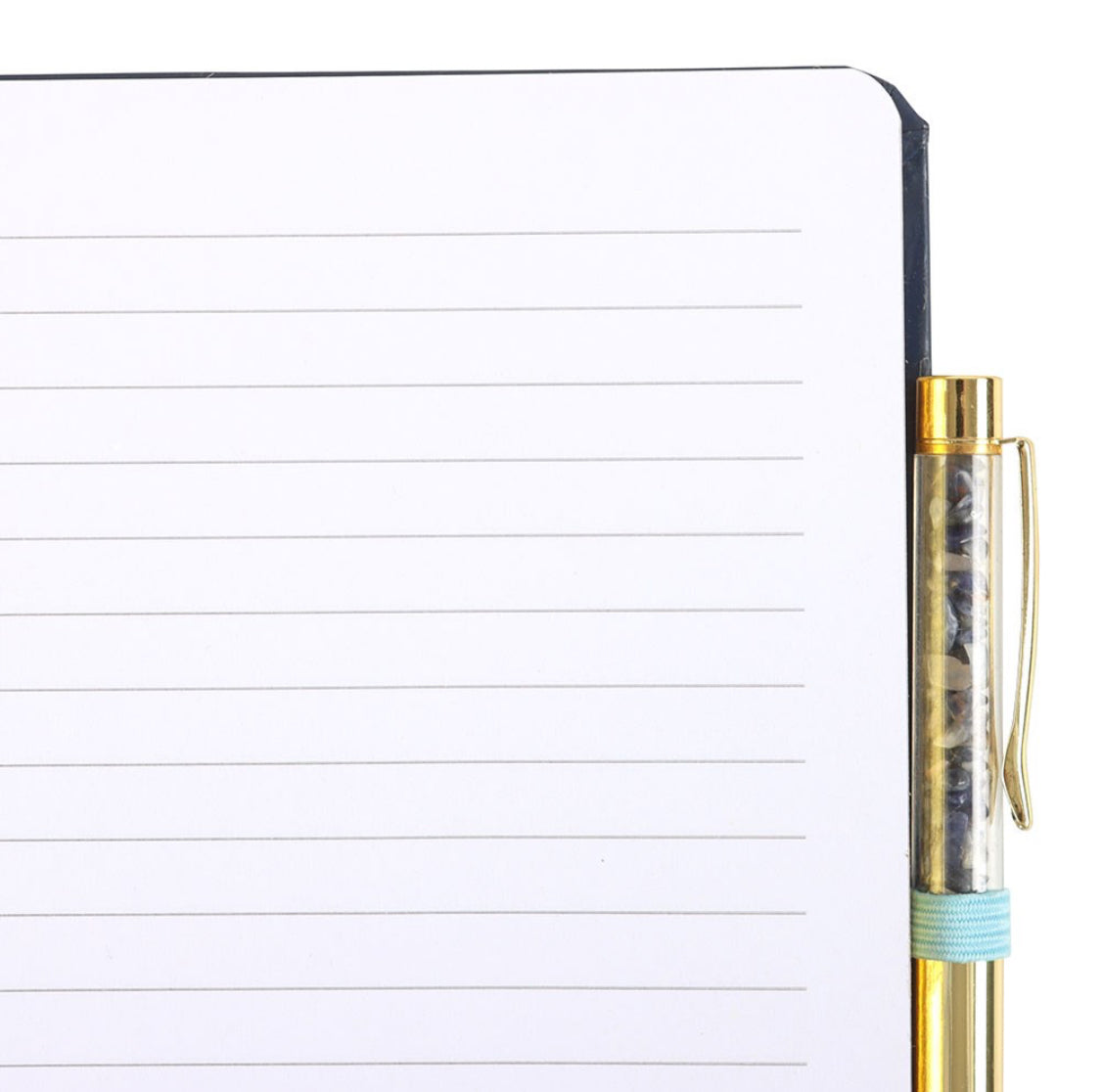 Evil Eye A5 Lined Notebook & Crystal Chip Pen Academic Student Spiritual Gifts