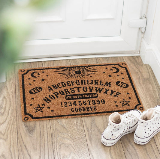 Spiritual Talking Board Natural Coir Non Slip Welcome Doormat Gothic Decor Gifts