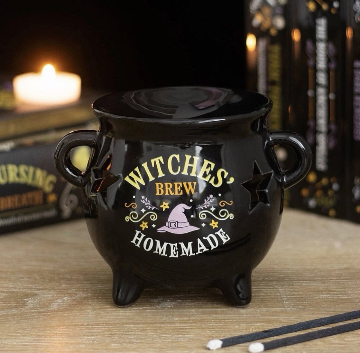 Witches’ Brew Cauldron Oil Burner & Wax Melt Warmer