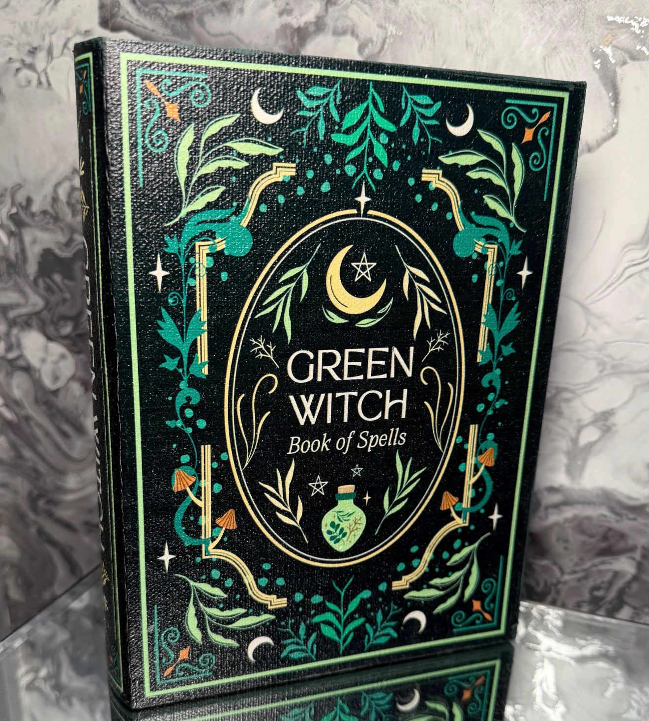 Wooden Book Storage Box – Decorative Book Shaped Keepsake Box for Bookshelf Styling – Hidden Storage Gift for Book Lovers - 4 designs