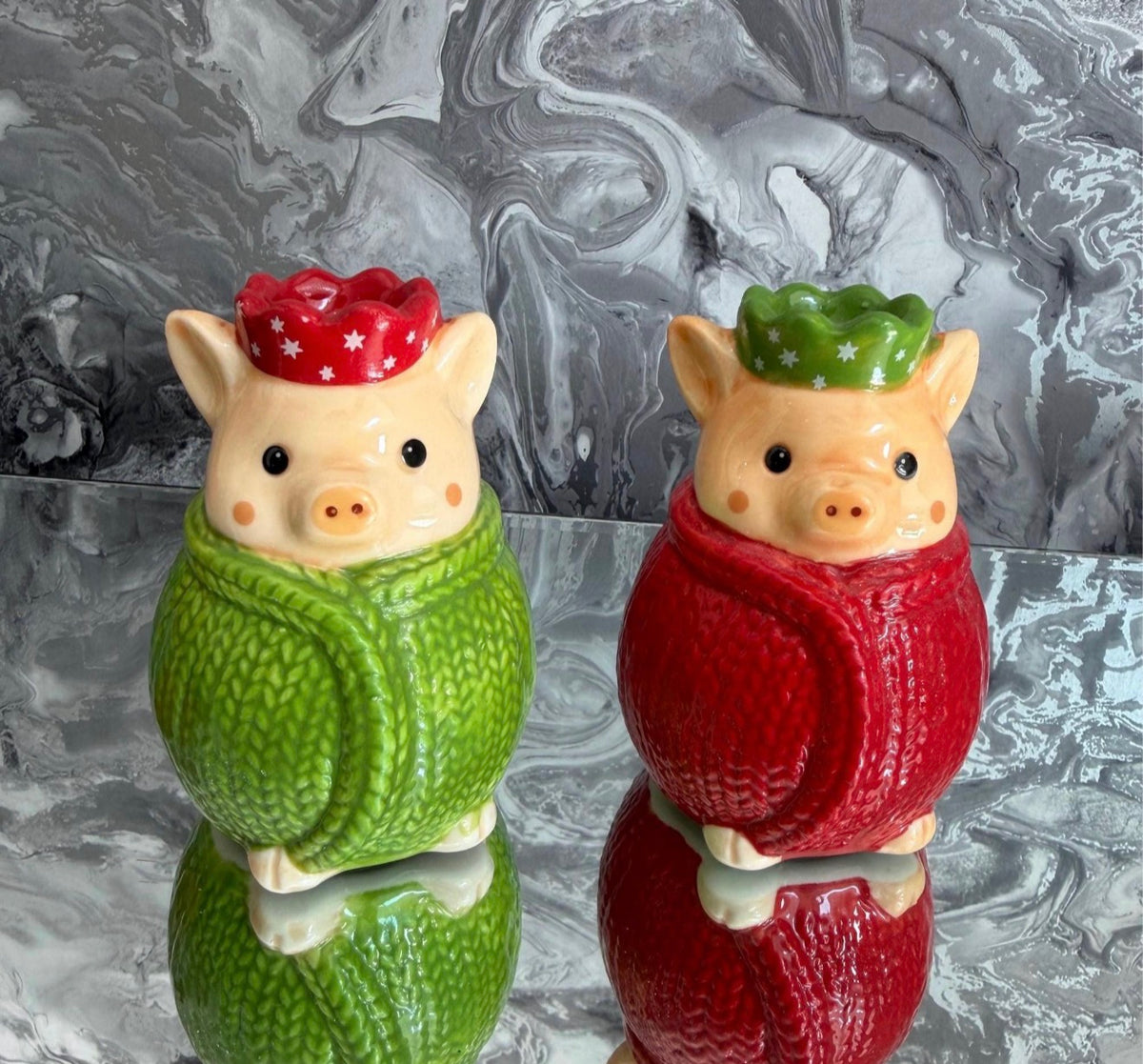 Christmas Pigs in Blankets Salt & Pepper Shaker Set