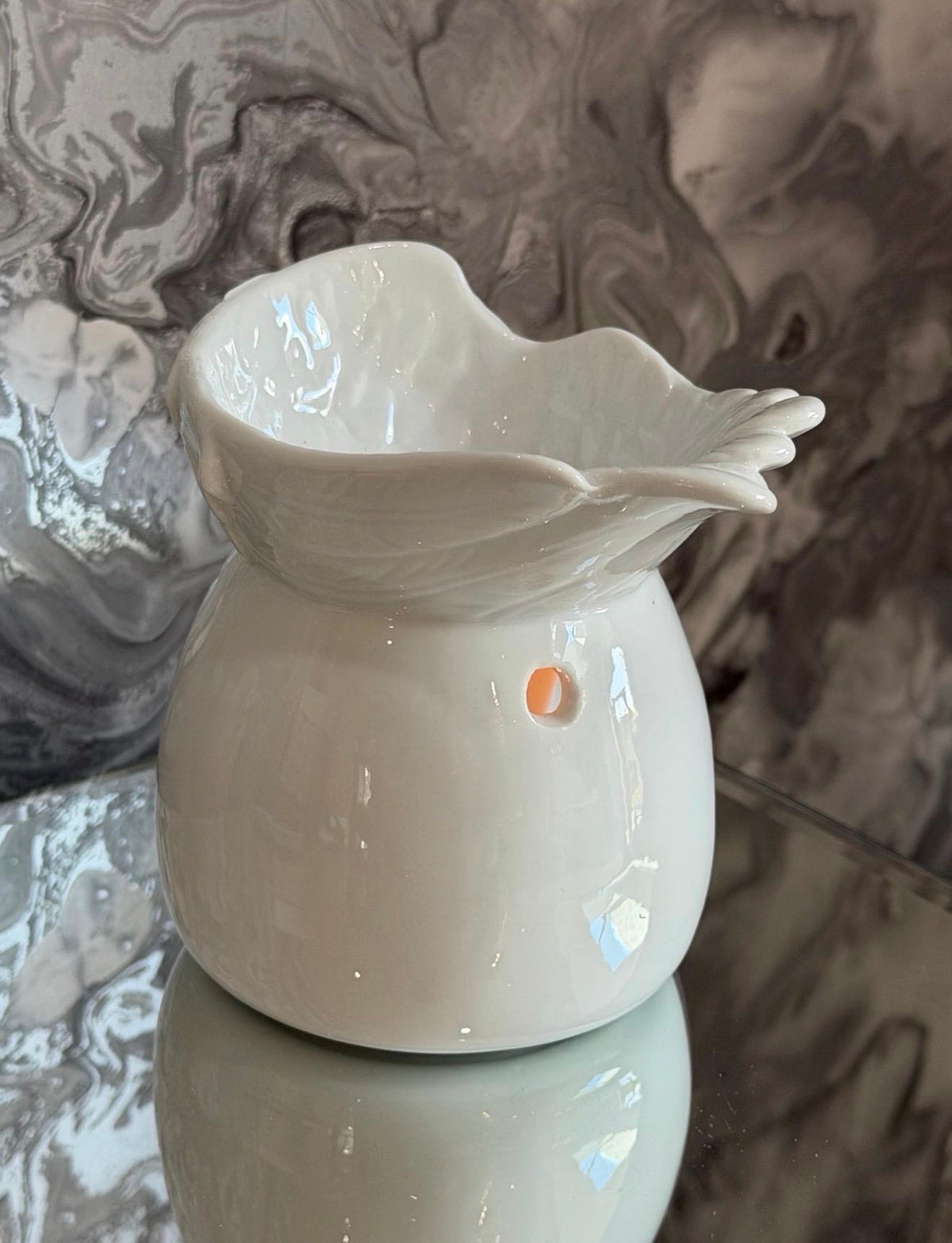 Angel Wing Oil Burner, Memorial Gift, Remembrance Keepsake, Ceramic Wax Melt Burner, Bereavement Gift