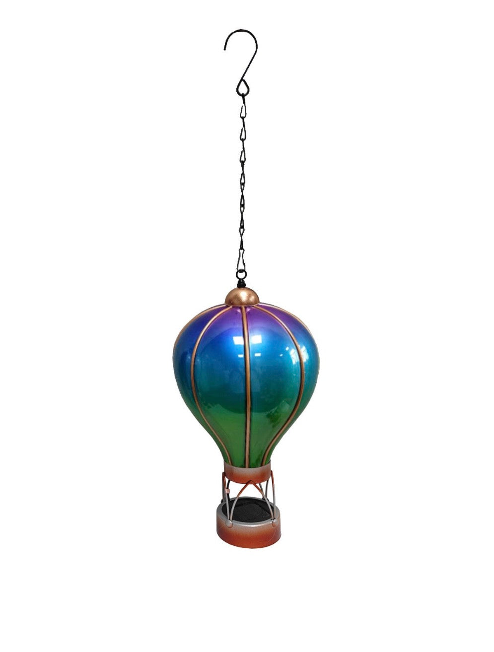 Solar Hot Air Balloon Lantern – Flickering Flame Effect LED Garden Light – Hanging Outdoor Decor – 6 Designs, 2 Sizes
