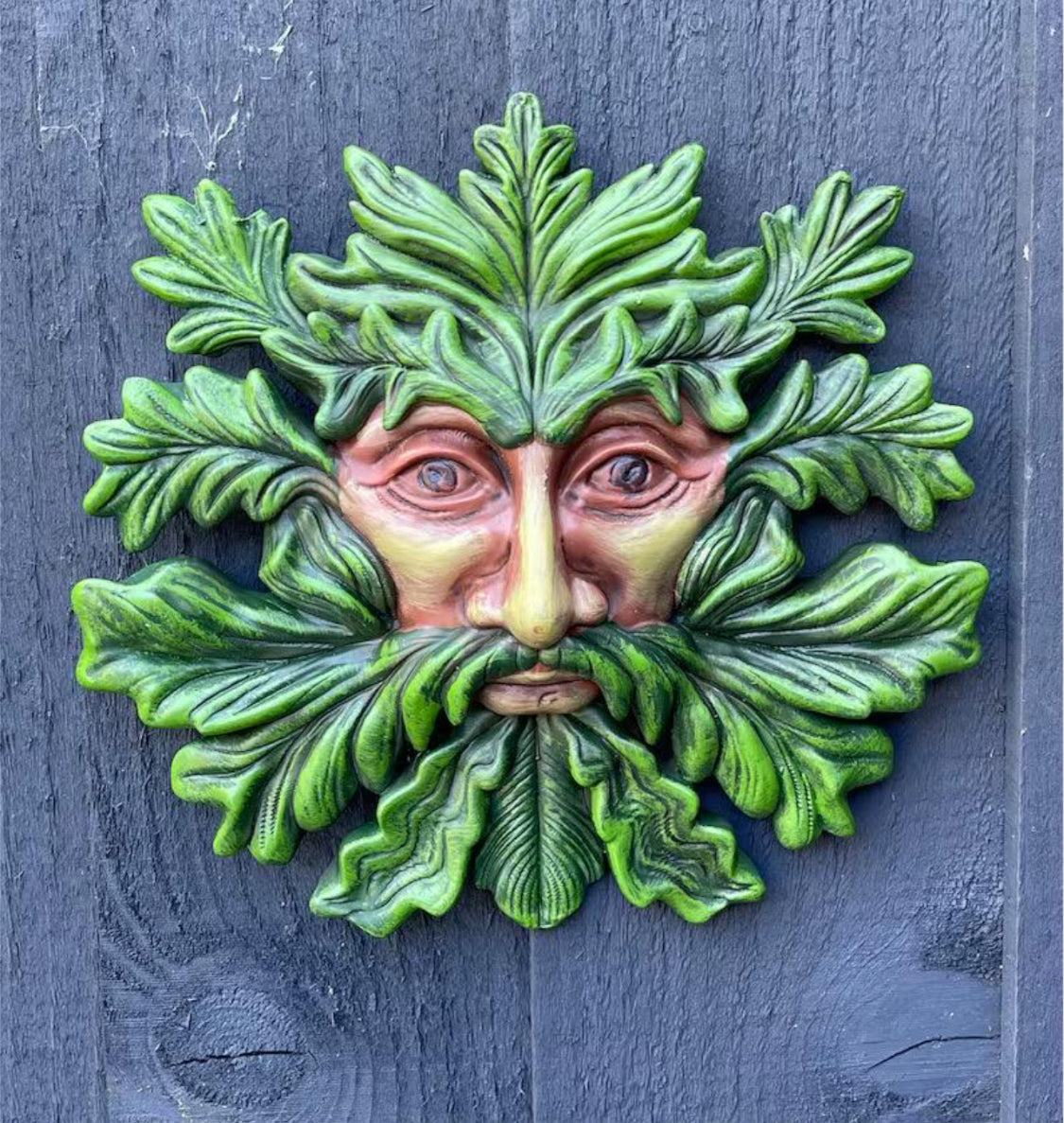 Green man Ceramic Decorative Garden Wall Plaque