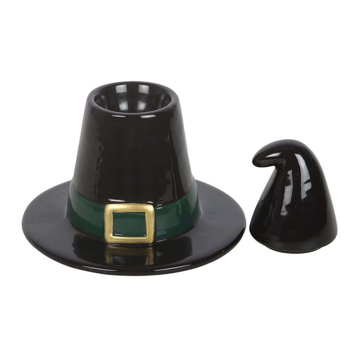 Black Witch Hat Oil Burner – Green Witch Wax Melt Warmer