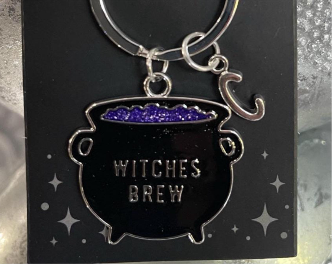 Personalised Witches Brew Enamel Keyring Handbag Charm - Gifts for Someone Special