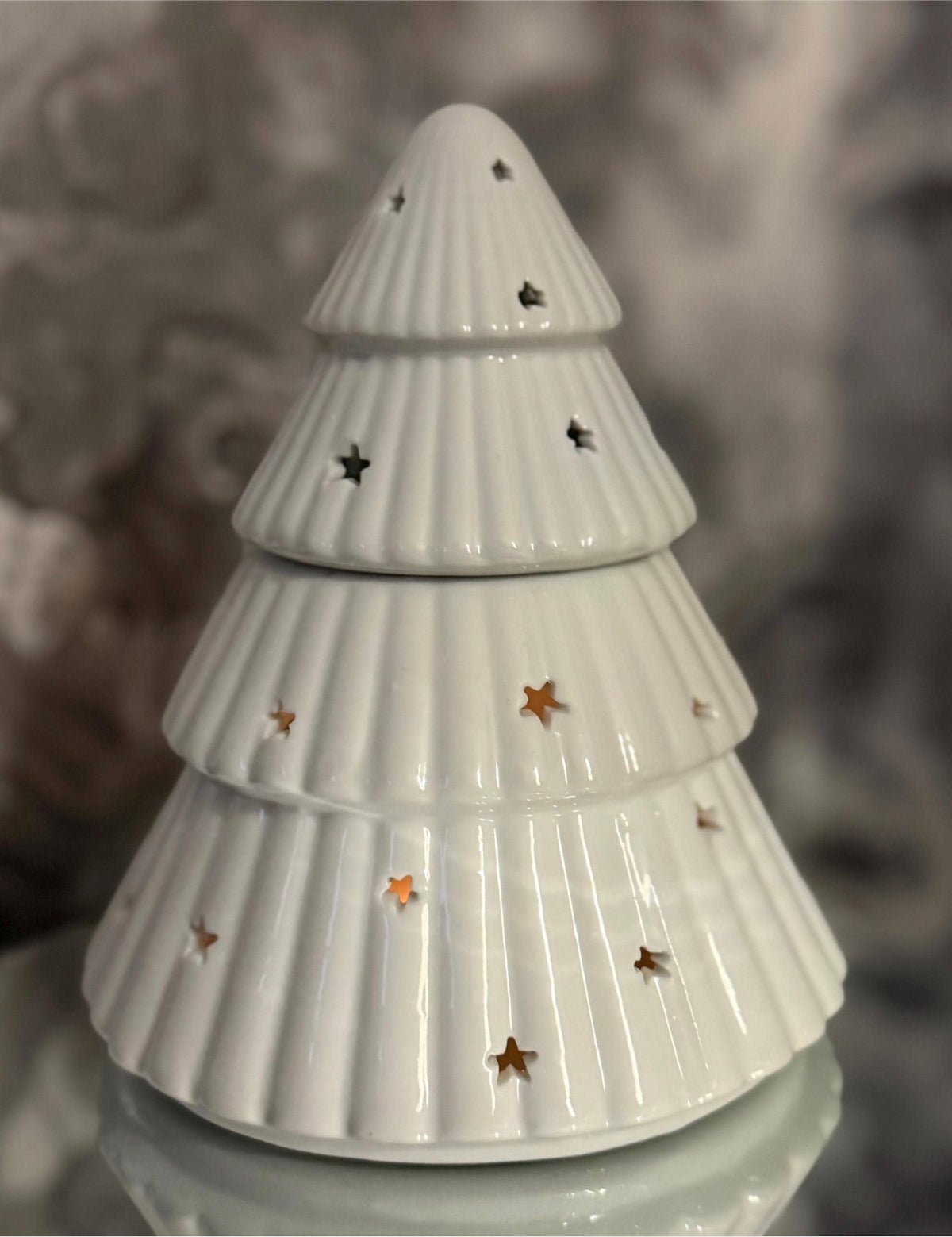 White Christmas Tree Oil Burner & Wax Melt Warmer