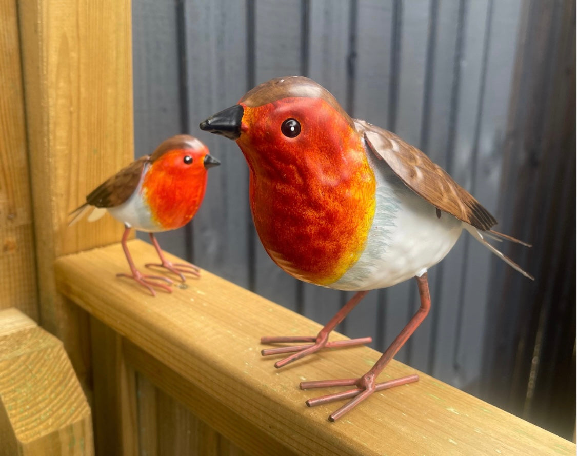 Robin Metal Bird Decorative Garden Ornaments